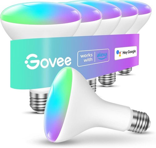 WiFi & Bluetooth Smart Light Bulbs, 1200 Lumens, Voice Controlled RGBWW - 6 Pack - Picture 3 of 10