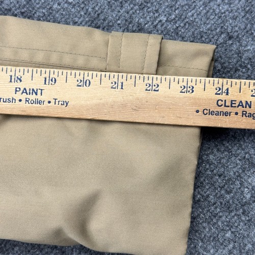 Vintage Hughes and Hatcher Trench Coat Mens 40 Tan Zip In Goose Down Quilted - Picture 18 of 23