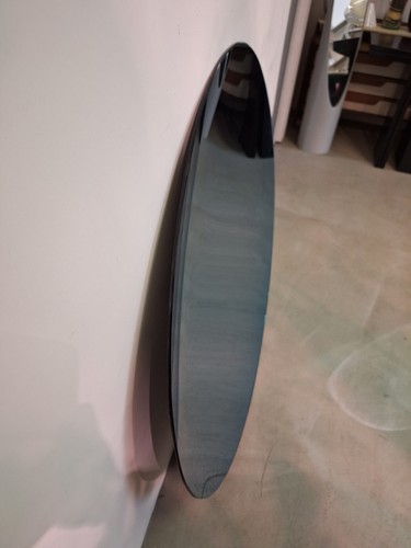 grosso specchio concavo design blu struttura in ferro con unghie in ottone - Picture 13 of 16