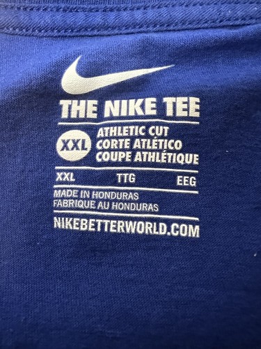 Nike Chicago Cubs TShirt Adult XXL October Baseball Royal Blue New - Picture 2 of 6