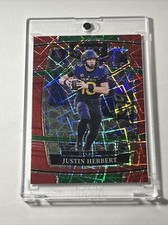 Justin Herber 2022 Panini Select Draft Picks #38 Red Holo Laser Prizm Concourse