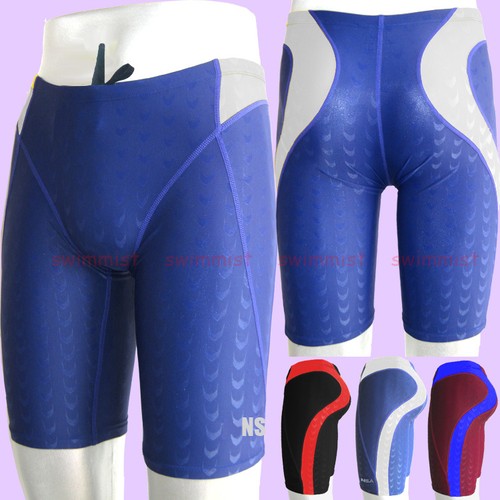 NWT NSA 303 MEN'S COMPETITION RACING TRAINING JAMMERS SWIMMING TRUNKS ALL SIZE - Picture 1 of 4