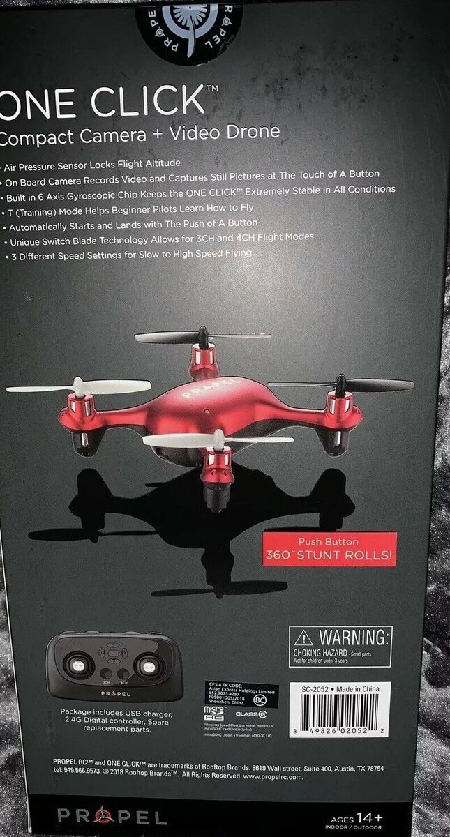 PROPEL DRONE 1 Click Photos Video Recording Remote GREAT 4 Beginners RED