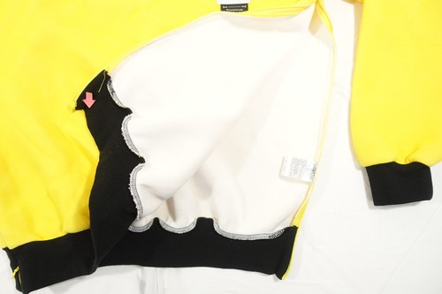 FUMITO GANRYU JAPAN FU6-CU-OI YELLOW 3 MEDIUM SWEATSHIRT SWEATER MENS DEFECT - Picture 4 of 12