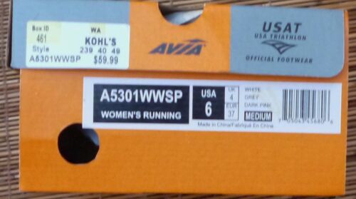 AVIA LINEA DONNA LITE COOL MESH E PELLE BIANCHE SCARPE DA GINNASTICA LAVORO E GIOCO LISTA $60 - Foto 10 di 14