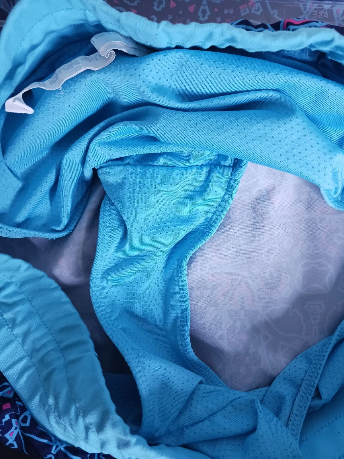 fabletics abstract lined athletic shorts