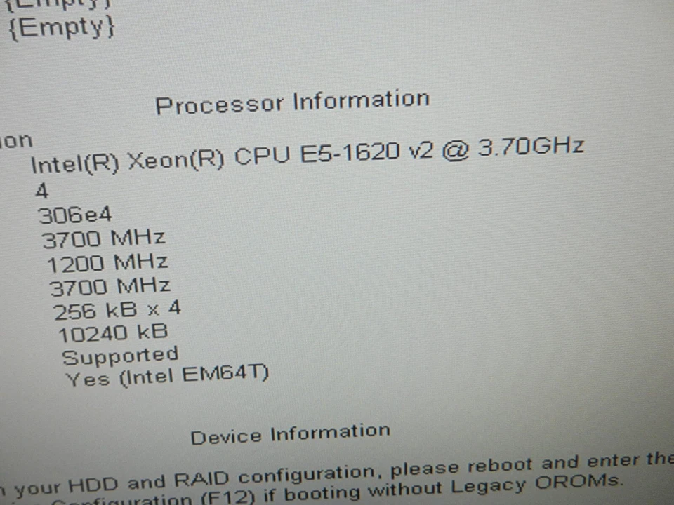 戴尔 Precision T3610 英特尔至强 E5-1620 v@ 3.70GHz 8GB RAM 无硬盘*** 连接 — 第 4/4 张图片
