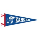Kansas Jayhawks Wool Felt Pennant - 9" x 24"