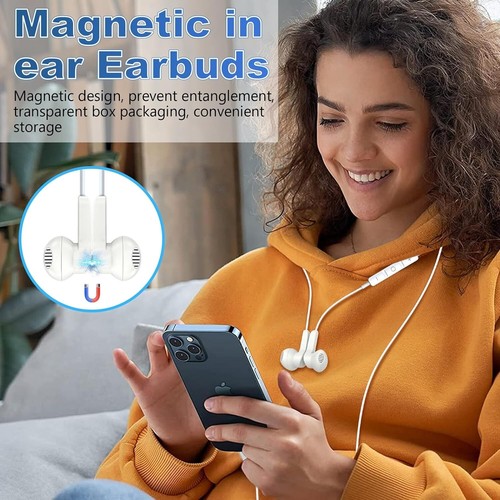 USB Typ C kabelgebundene Ohrhörer Geräuschunterdrückung Stereo Headset mit Mikrofon Lautstärkeregelung - Bild 3 von 7