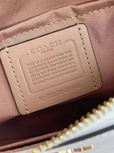 Coach CA548 Teri Fashion Schultertasche aus beschichtetem Canvas in GlacierWhite - Bild 6 von 6