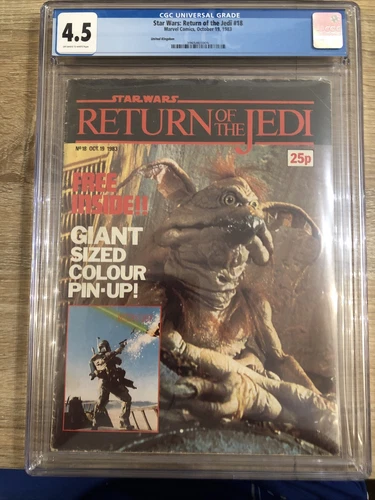Star Wars Weekly Return of the Jedi #18 - 19/10/1983 - CGC 4.5 - Marvel UK Comic