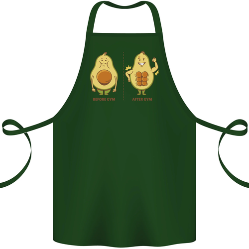 Avocado Gym Funny Fitness Training Healthy Cotton Apron 100% Organic - Afbeelding 7 van 16