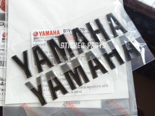 2X 3D FOR YAMAHA FUEL TANK STICKER EMBLEM LOGO DECAL FAIRING 28x120MM. BLACK - Picture 8 of 10