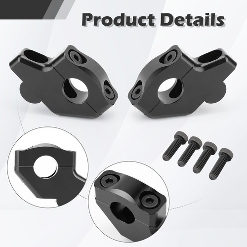 Elevadores de abrazadera de montaje de manillar desplazados de 1" aptos para Triumph Bonneville T100 2001-2024 - Imagen 5 de 8