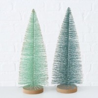 Deko Baum BäUmchen Dekoaufsteller H 32 Cm GrüN Kunststoff 2Er Set