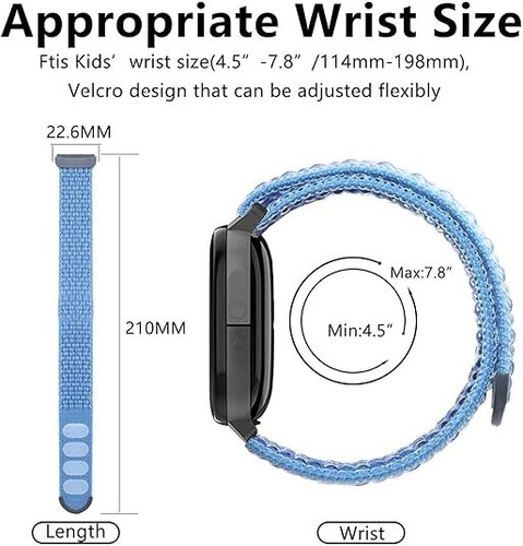 Fitbit Ace LTE-kompatibles Nylonarmband, weich, robust und einfach zu tragen - Bild 16 von 26