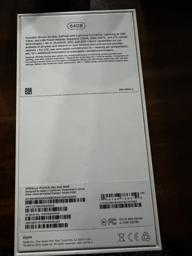 Apple iPhone XS Max Box + EarPods + USB Power Adapter And Apple Stickers ONLY - 第 8/8 張圖片