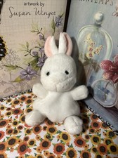 Aurora Mini White Palm Pals Cottontail Bunny Adorable Stuffed Animal Toy 2022