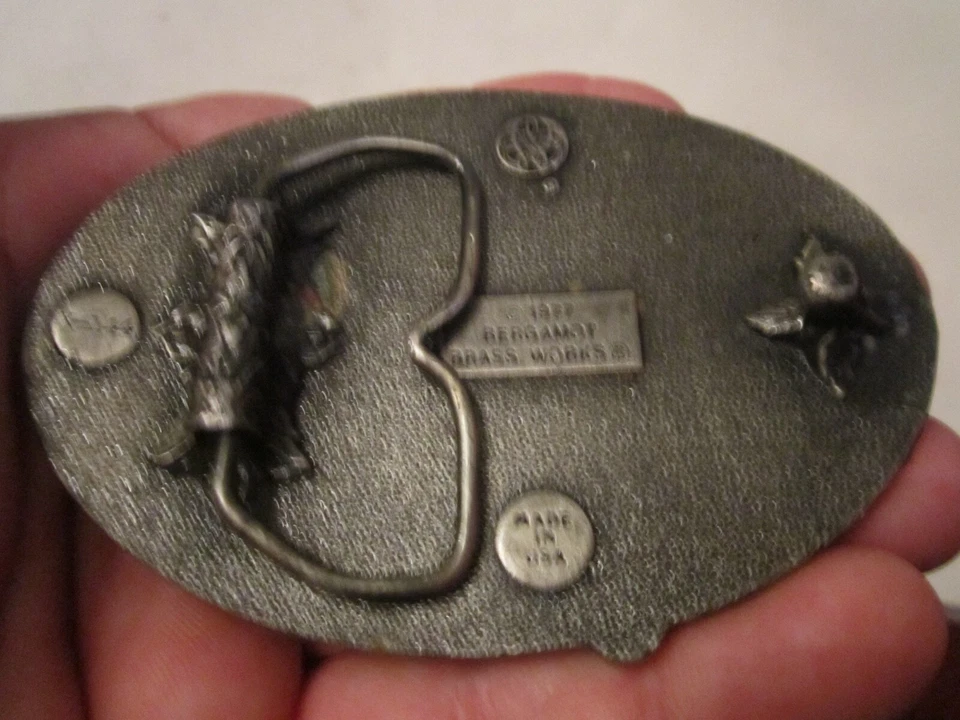 1977 SPORT FISHING THEME BELT BUCKLE - HEAVY - GW13 - Image 2 of 2