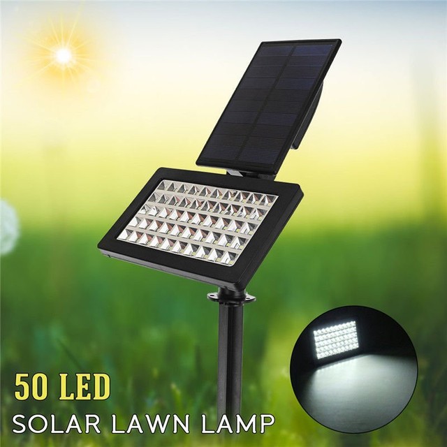 50 Led Solar Power Spotlight Garden Lawn Lamp Outdoor Landscape 50 Led Solar Power Spotlight Garden Lawn Lamp Outdoor Landscape Light Waterproof