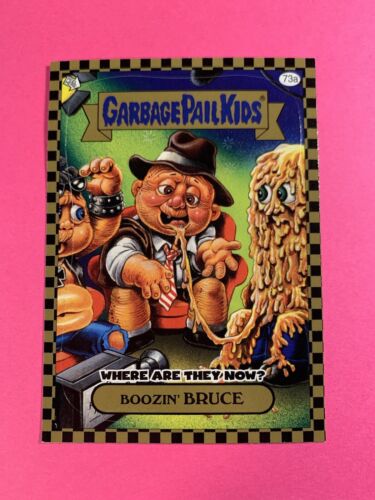 GARBAGE PAIL KIDS Boozin Bruce 73a FLASHBACK GOLD PARALLEL GPK FB1 Topps NM - Picture 1 of 2