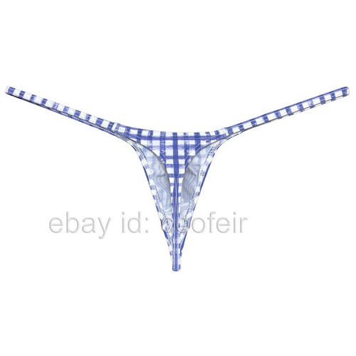 Men's Micro Thong Underwear String Waist T-back Contour Pouch Lingerie Jockstrap - Picture 40 of 52