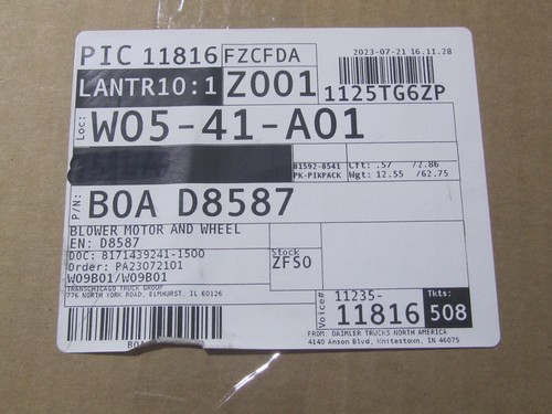NEW Freightliner/Volvo Blower Motor BOA D8587 - Picture 3 of 7