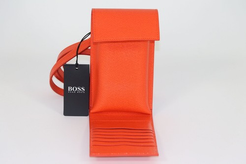 Bolso de Hombro HUGO BOSS, Mod. Signature_Bolsa Cuello, Naranja Mediano, Hecho en Italia - Imagen 6 de 8