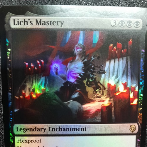 Magic the Gathering, Lich's Mastery, Dominaria, Foil, Enchantment, English, LP - Picture 2 of 14
