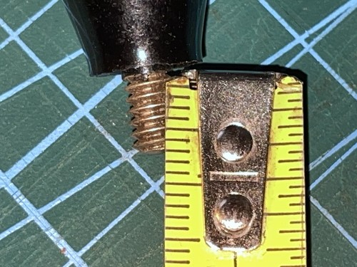Vintage Small Art Deco Black Bakelite Cabinet / Drawer Knobs Screw Threads X2 - Picture 6 of 6