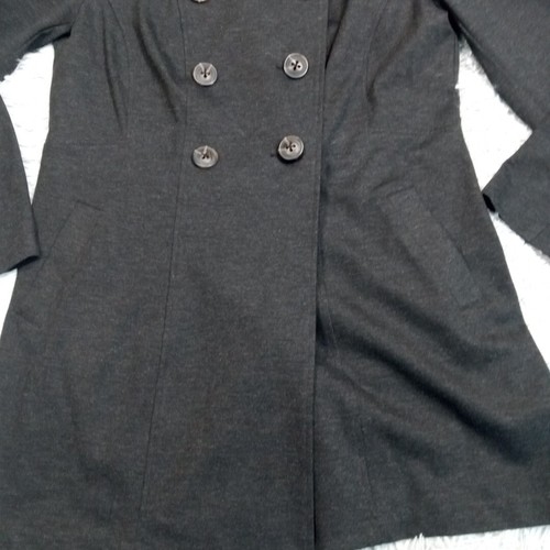 Cabi Jacket Womens L Gray Coat Career Preppy Lightweight Pockets Button Up - Picture 9 of 11