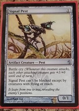 MtG Signal Pest Mirrodin Besieged NM Artifact Uncommon Sleeved