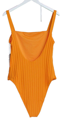 Vitamin A Leah Square Neck High Leg One Piece Swimsuit Sz XXL Tangerine NWT $175 - Picture 2 of 3