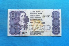1981 South Africa 5 Rand Banknote *P-119c*         *XF*