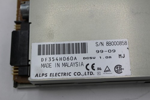 Unidad de disquete eléctrica Alps DF354H060A DC5V 1.0A Sr Nº 8B000858 "TAL CUAL" - Imagen 2 de 5