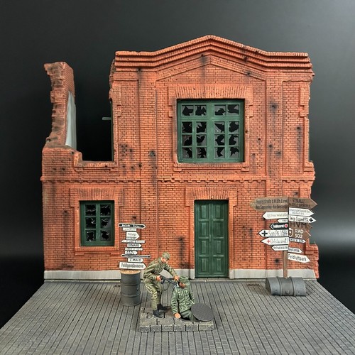 WAR PARK MINIATURES 1:30 WW2 DIORAMA WS054 BOMBED OUT FACTORY - Picture 12 of 13