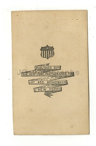 "Music" - Original 19th Century Carte-de-visite - New York Photographic Co. - Picture 2 of 2