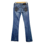 Miss Me Boot Jeans 26 Medium Wash Embellished Pockets Low-Rise Denim