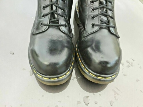 Dr Martens 1940 black leather steel toe boots UK 6 EU 39 - Picture 4 of 9