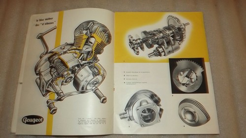 Catálogo Peugeot Société Ciclos 1955. Pillion Motos Scooter Scooters - Imagen 4 de 8