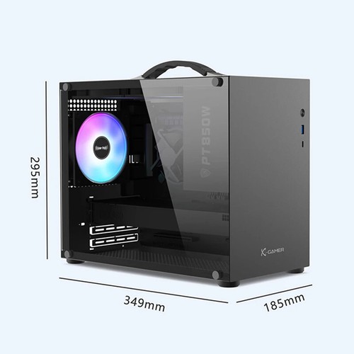 X-GAMER X100 M-ATX Portable Computer Case ITX MATX Power Supply Support U3