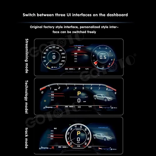 LCD Digital Cluster Instrument Speedometer For Chevrolet Camaro 2010-2015 - Bild 10 von 11