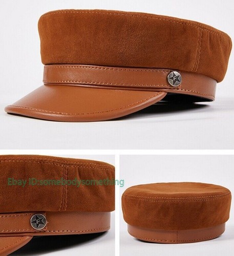 Cappello berretto militare primaverile uomo donna pelle di pecora marinaio bretone violinista marinaio - Foto 5 di 28