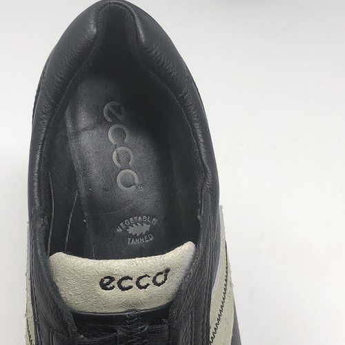 Ecco Shoes Comfort Women Black Leather Driving Walking Sneakers Sz 40 / 9 - 9.5 - Picture 9 of 10