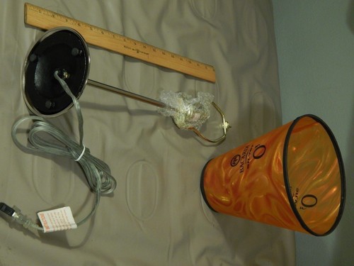 Bacardi Silver O3 ~Plug-In Lamp~ Hefty Base_Pinwheel Shade Ltd Bar Promo ~NEW~ - Picture 8 of 10