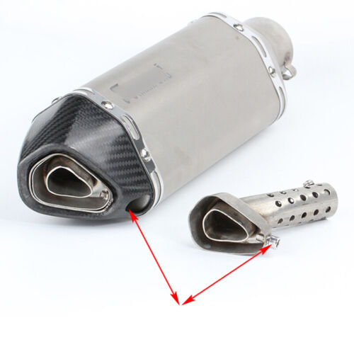 New Motorcycle Angled DB Killer Silencer Insert Baffle Exhaust Muffler Can Pipe - Picture 3 of 12