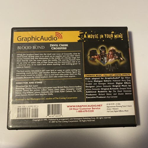 Graphic Audio Blood Bond #5 Devil Creek Crossfire William W. Johnstone 5CD’s VGC - Picture 2 of 3