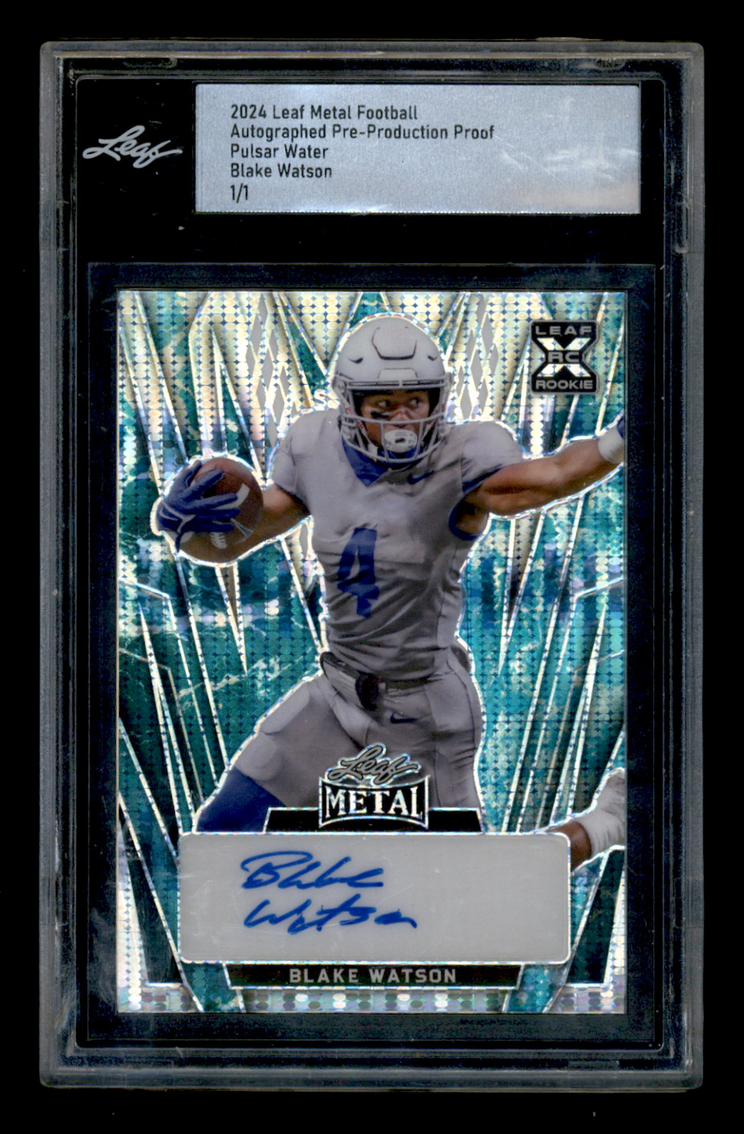 2024 Leaf Metal Blake Watson Pre-Production Proof Water Pulsar Rookie Auto 1/1
