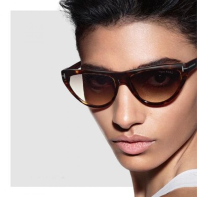 NEW TOM FORD TF990 55Y WOMEN SUNGLASSES TOM FORD AMBER-02