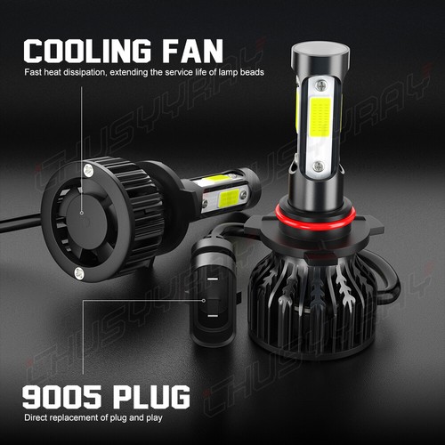 6Pcs 9005+H11+9145 Combo LED Headlight High Low Beam+Fog Light Bulbs 6000K White - Picture 2 of 16